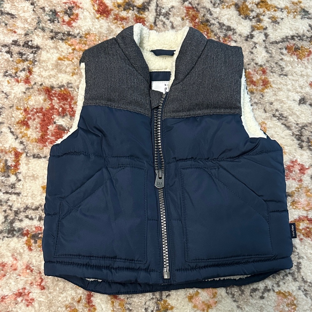 Sherpa Lined Puffer Vest